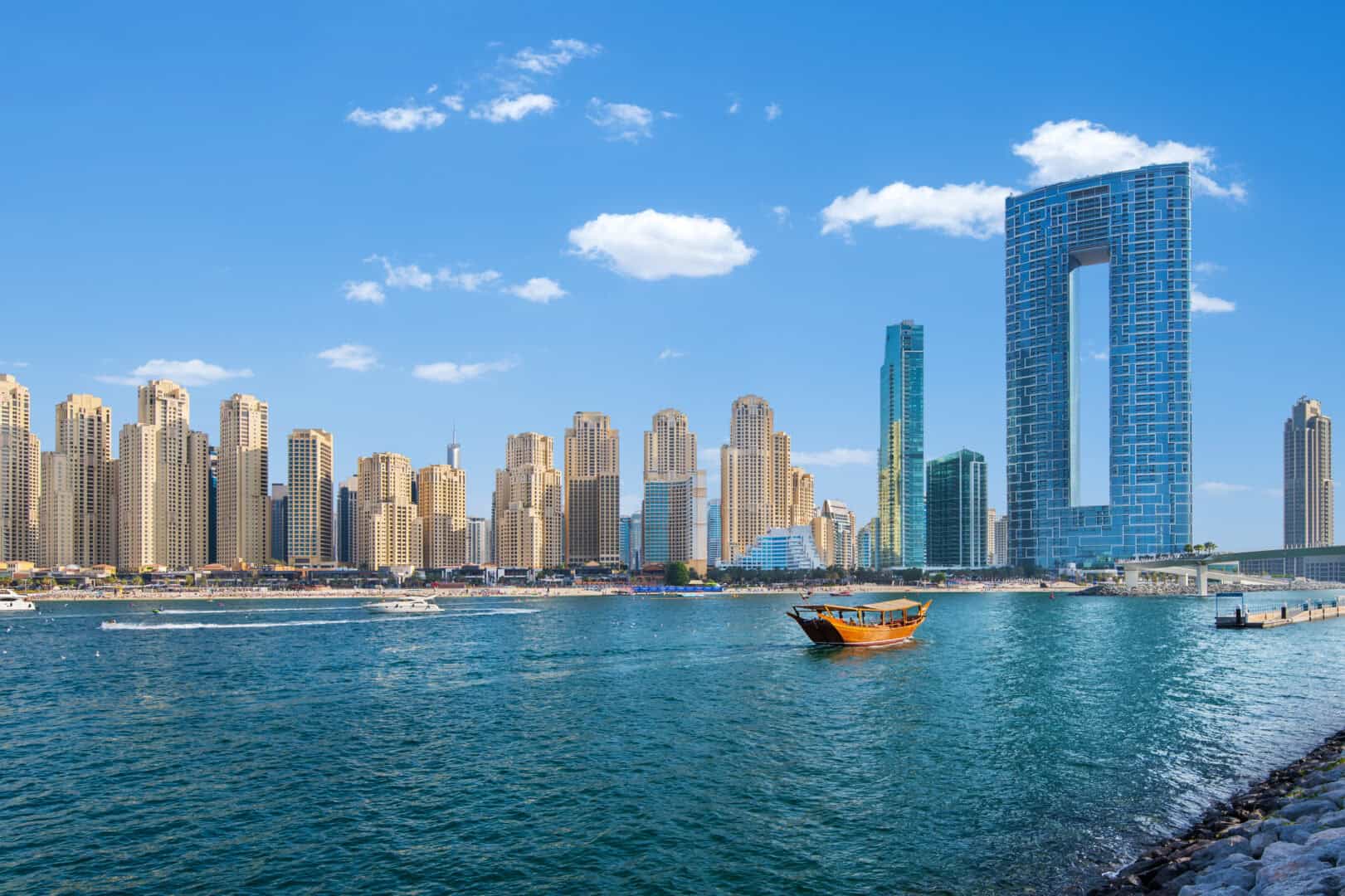 Het Address Beach Resort gelegen aan Jumeirah Beach