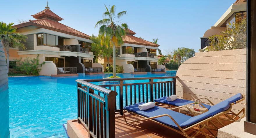 Anantara The Palm Dubai Resort Guest Room Deluxe Lagoon Access Room Bay Seating