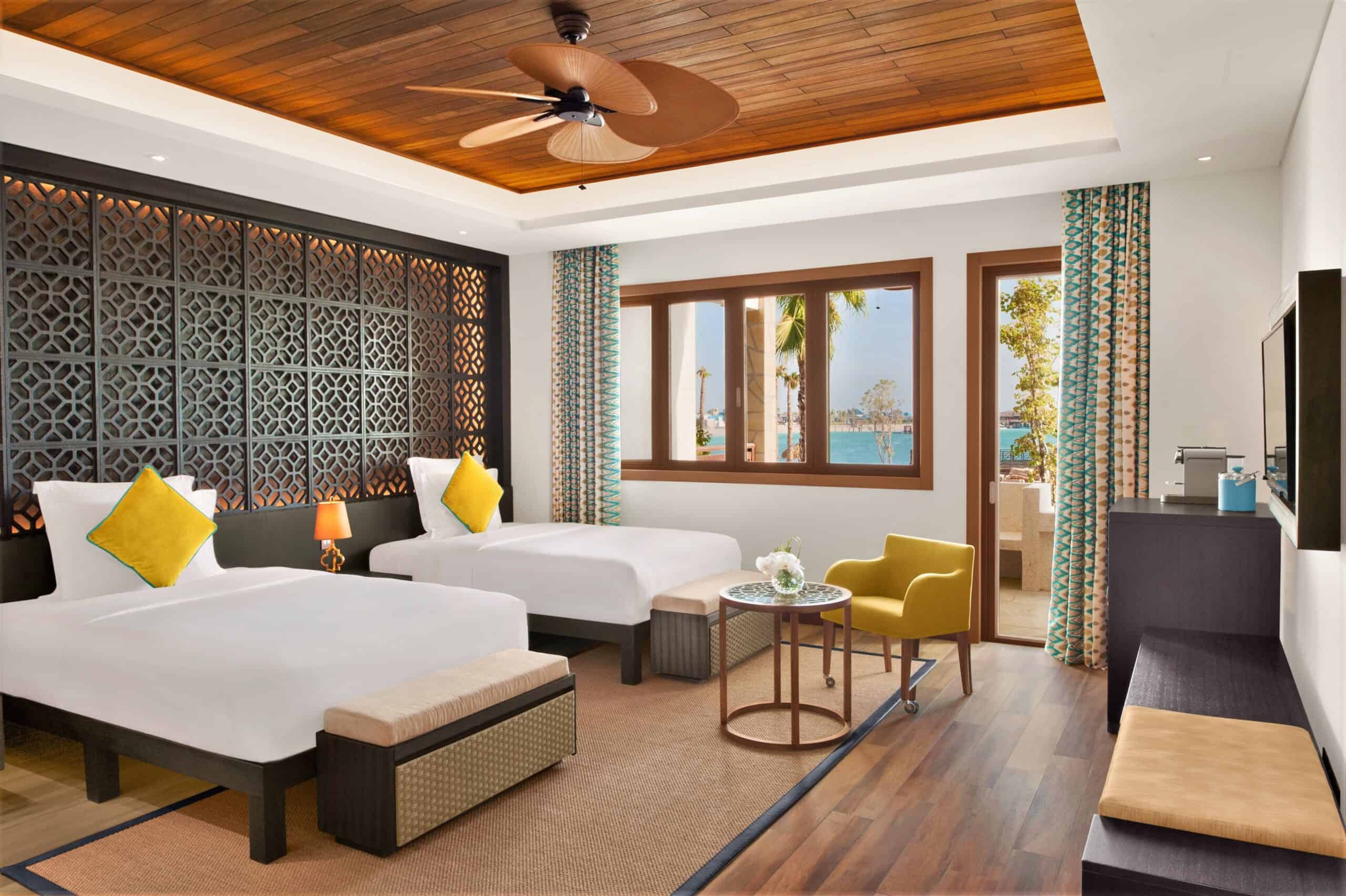 Banana Island Resort Doha Anantara Qatar Kamer Twinbeds