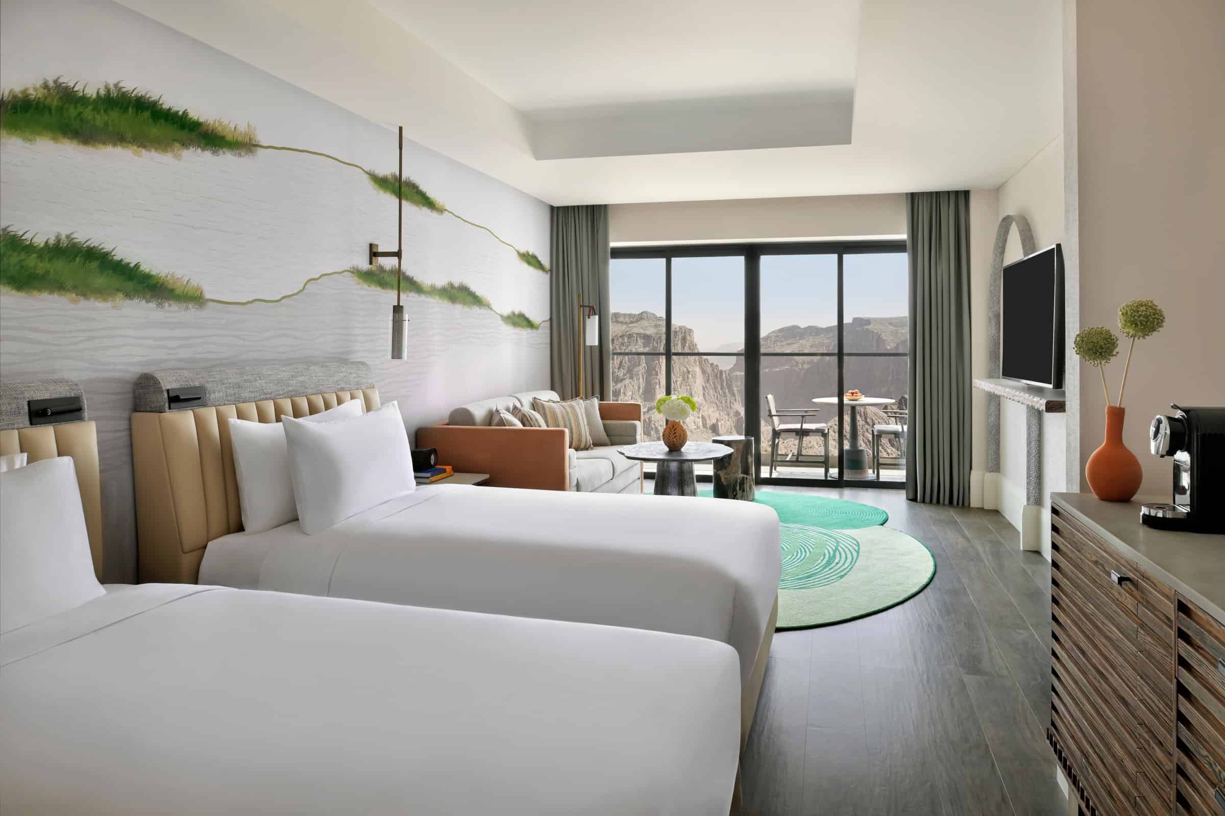 Indigo Jabal Akhdar Resort Spa Oman Kamer Twin