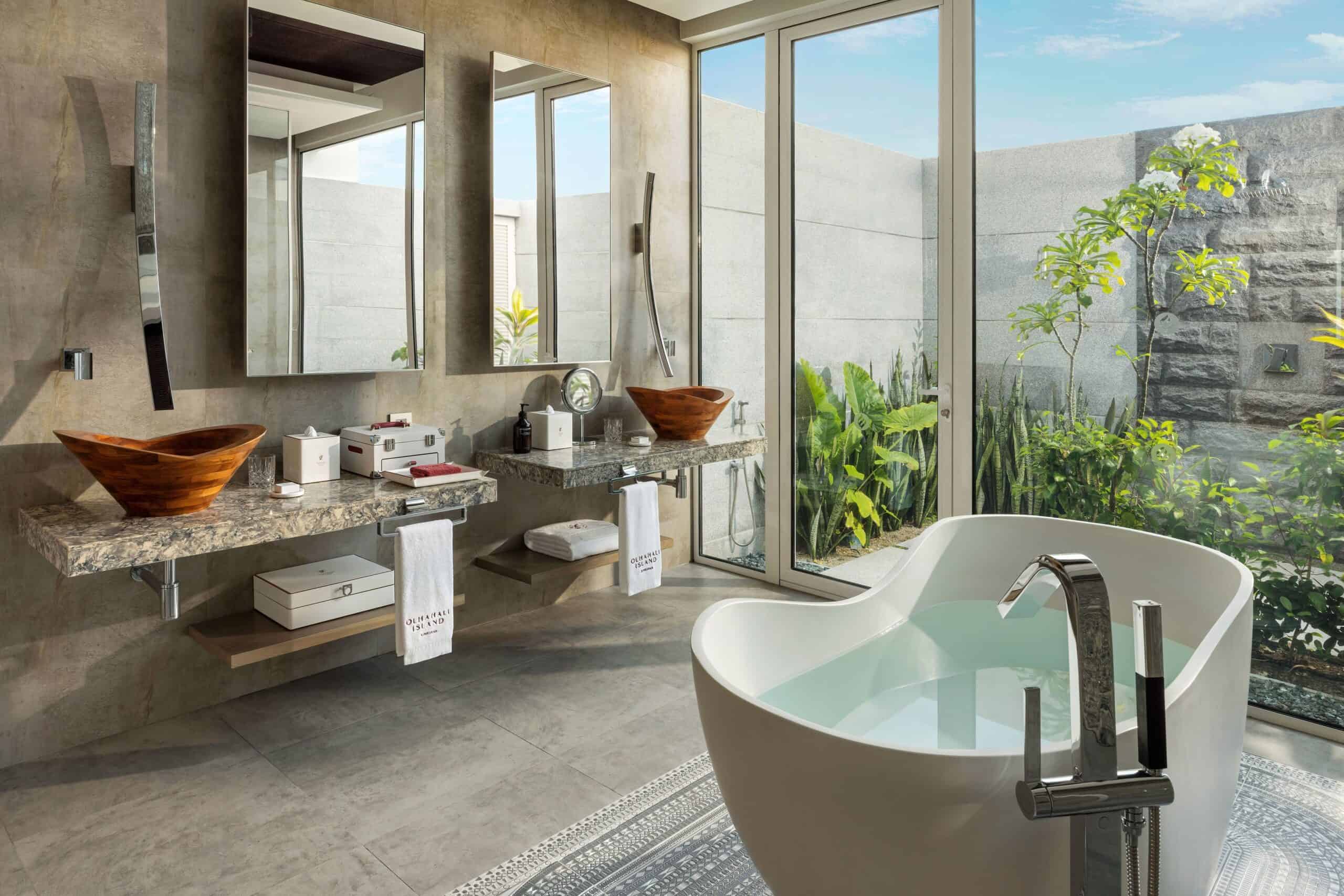 Jumeirah Olhahali Island Malediven Badkamer