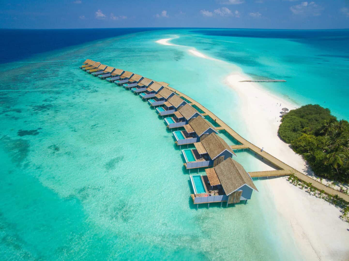 Niva Kuramathi Malediven Aerial