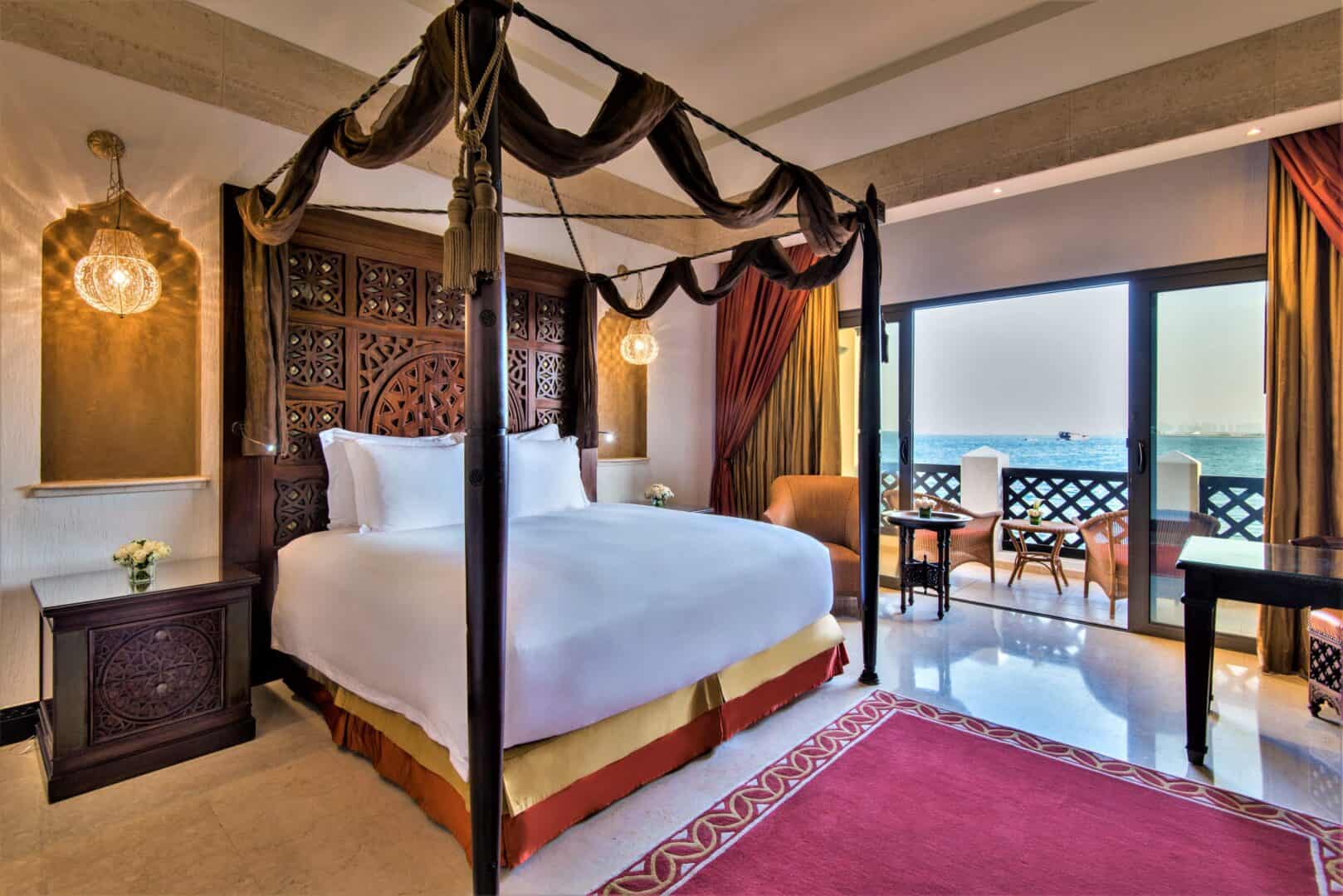 Sharq Village Spa Ritz Carlton Hotel Qatar Deluxe Guest Room Sea View